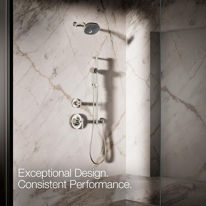 KOHLER 26286-G-SN Statement Single-Function HAND SHOWER, Maximum Spray Performance with an Easy-to-clean Surface, Vibrant Polished Nickel, 1.75 GPM