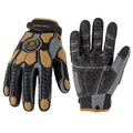 HANDLANDY Winter Water Resistant Work Gloves for Men, Insulated Heavy Duty Mechanic Glove for Cold Weather (Coffee-insulated, Large)