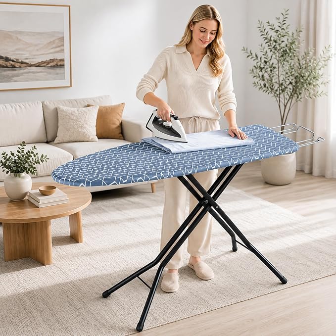 Foldable Ironing Board Full Size, Iron Board Standard Size 43x13