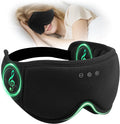 Sleep Mask with Headphones Bluetooth 5.4, LC-dolida Wireless Music Eye Mask for Sleeping Headphones with Soft Bamboo Cotton Cooling Breathable,Ultra-Thin Stereo Speaker for Side Sleepers-Jet