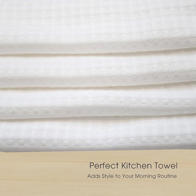 Urban Villa Christmas Kitchen Towels 100% Cotton Dish Towels for Kitchen (Set of 6) 20”x30” Dish Cloths Highly Absorbent Kitchen Linen Set with Hanging Loop Perfect for Drying Dishes-Red Green White