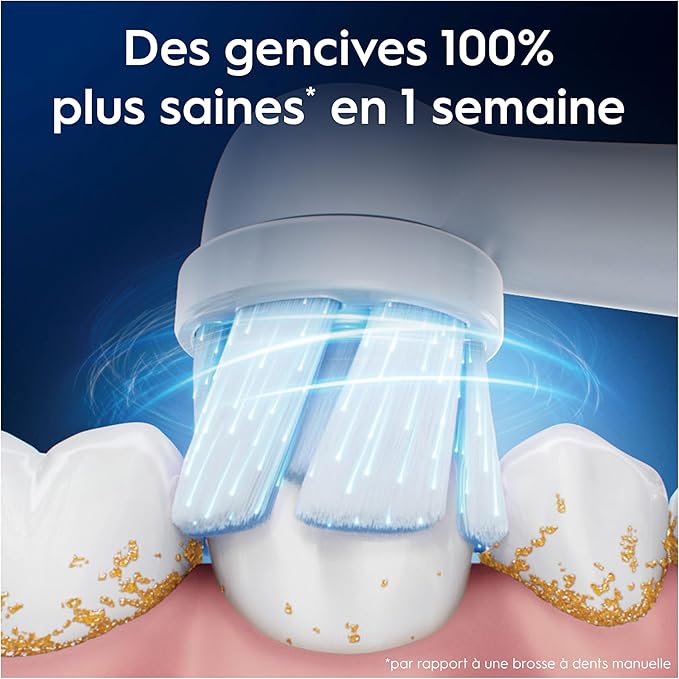 Oral-B iO Gentle Care Series, Genuine Replacement Round Brushes, Suitable for Sensitive Gums, 8