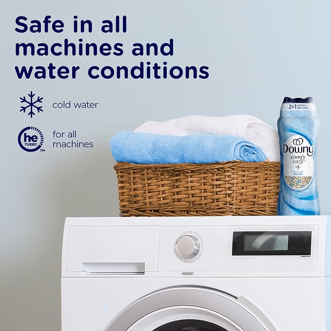 Downy Blends In-Wash Laundry Scent Booster Beads, Meadow Rain Scent, 25.6 OZ, Fabric Sottener Beads and Freshness