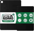 Freshware Wood Cutting Boards for Kitchen, Dishwasher Safe, Medium 12" x 9" and Large, 15" x 11.25", Set of 2, Black
