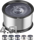 4.5L Stainless Steel Dog Water Bowl, No Spill Water Bowl for Dogs | Large Capacity, Slow Drinking Feeder, Splash Proof, with Anti-Slip Mat, Dishwasher Safe, Sturdy, Suitable for Mess Drinkers