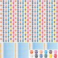 Timgle 560 Pcs Mini Acrylic Paint Set for Kids 40 Set 12 Colors Washable Paint Strips Bulk 40 Flat Painting Brushes 40 Pointed Brushes Graduation Gift for Adult Classroom Birthday Party(3ML)
