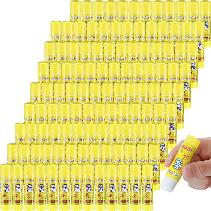 Zubebe 0.25 oz White Glue Sticks in Bulk for Classroom, Washable Glue Stick for Crafts Home Back to School Students Teachers Employees Scrapbooking Crafting Supplies (200 Pcs)