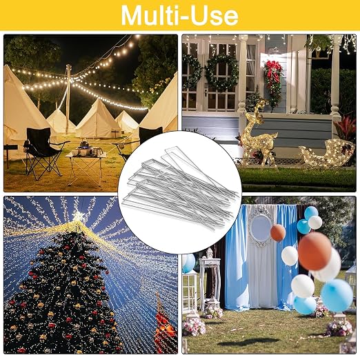 HongWay 5000 Pack Landscape Staples 6 Inch, Galvanized Garden Stakes Bulk | Heavy Duty Garden Staples 11 Gauge Ground Stakes for Landscape Fabric, Lawn, Turf, Gardening, Outdoor Decorations