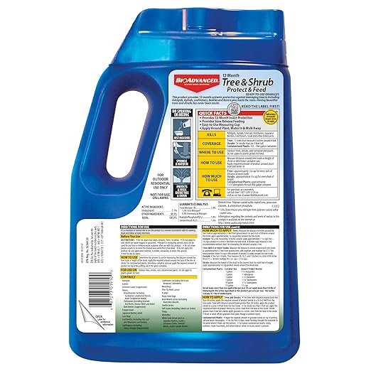 BioAdvanced 12 Month Tree and Shrub Protect and Feed, Granules, 10 lb, Insect Killer, Tree Fertilizer & Plant Food