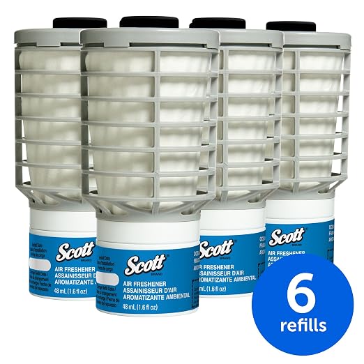 Scott Essential Air Freshener Refill (91072), Ocean, Automatic / Continuous Release, 6 Refills / Case