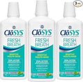 CloSYS Mouthwash, 32 Ounce, 3 Count, Fresh Breath Mouthwash, Gentle Mint, Alcohol Free, Dye Free, pH Balanced Mouth Wash, Helps Soothe Entire Mouth, Fights Bad Breath