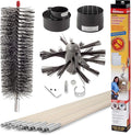 Gardus RLE24 LintEater Rotary Dryer Vent Cleaning System, Removes Lint, Extends Up to 24’