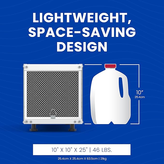 AprilAire E050PZ 50-Pint Professional-Grade, Whole-House Dehumidifier with drain hose for up to 1,600 Sq. Ft. with S86WMUPR Wi-Fi Thermostat, Drain Hose, Condensate Pump, Bracket, and Hanging Kit