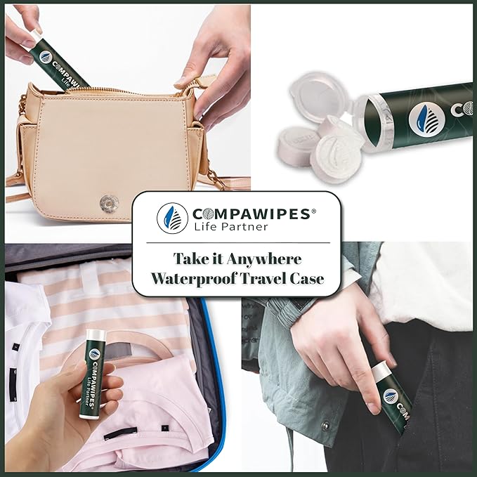 50 PCS Compressed Towel Tablets - Travel Disposable Towels, Compressed Hiking Toilet Paper, Wilderness Wipes, Compact Toilet Paper, Disposable Compressed Face Towel for Camping, Backpacking & Beauty