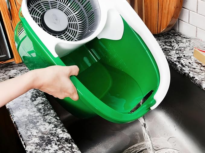 Household Mops & Bucket Sets, Spin Mop System with Washable Microfiber Head, Easy Wring Floor Cleaning System for All Surfaces
