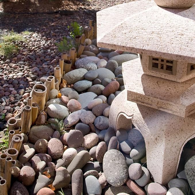 FANTIAN 40 lbs River Rocks for Landscaping, 2-3 Inch Garden Rocks Pebbles | Large Rocks Decorative Stones for Landscaping, Painting, Aquarium, Fish Tank, Plants, Crafting, Walkways, Outdoor