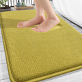 OLANLY Memory Foam Bathroom Rugs 30x20, Absorbent Bath Mat, Deep Mustard | Soft Quick Dry Bath Rugs Mats, Non-Slip, Machine Washable Carpet for Bathroom Floor, Tub and Shower, Home Decor Accessories