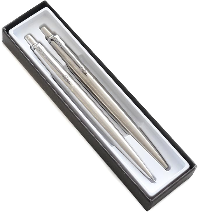 Parker JOTTER Stainless Steel set, Ballpoint pen and Mechanical Pencil (1741243)