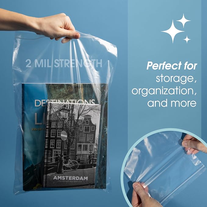 Spartan Industrial - 3” X 4” (1000 Count) 2 Mil Clear Reclosable Zip Plastic Poly Bags with Resealable Lock Seal Zipper