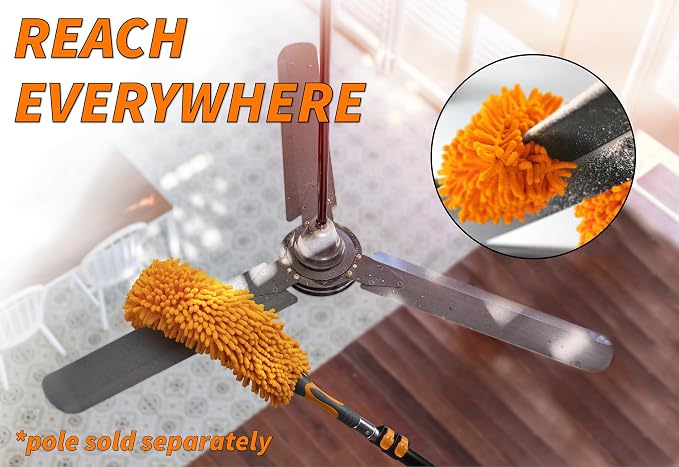 5-30 ft Long Telescopic Extension Pole // Multi-Purpose Extended Pole with Universal Twist-on Metal Tip // Lightweight and Sturdy // Best Telescoping Tool for Painting, Dusting and Window Cleaning