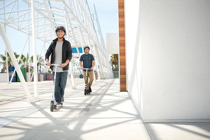 Razor A5 Air Kick Scooter for Kids Ages 8+ - Extra-Long Deck, 8" Pneumatic Rubber Wheels, Foldable, Anti-Rattle Handlebars, for Riders up to 220 lbs
