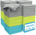 AIDEA Microfiber Cleaning Cloth-400PK, Soft Microfiber Towels for Cars, Absorbent Cleaning Rags, Lint-Free Streak-Free Wash Cloths for House, Kitchen, Window(12in.x12in)