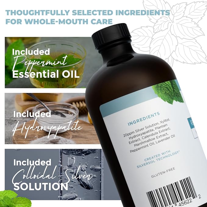 Remineralizing Oral Care Bundle, Mint Toothpaste + Mint Mouthwash