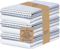 Urban Villa Christmas Dot Check Kitchen Towels Set of 6 20X30 Inches 100% Cotton Highly Absorbent Kitchen Towels Premium Quality Ultra Soft Mitered Corners Towels Grey/White