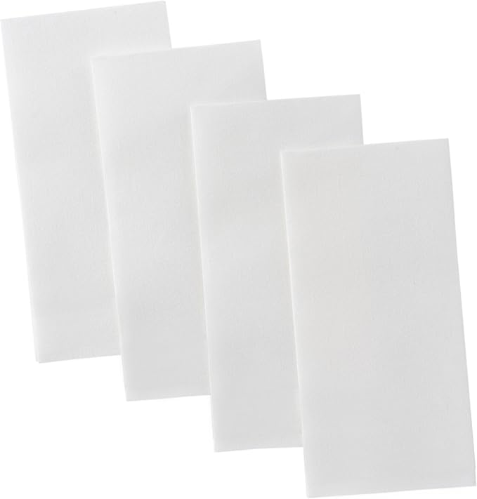 100 Pack Disposable Guest Towels for Bathroom, Linen-Feel Hand Towels | Thick and Absorbent Cloth-Like Paper Napkins, Made in USA, White, 12x17 in, for Parties, Weddings, Events, Guest Bathrooms