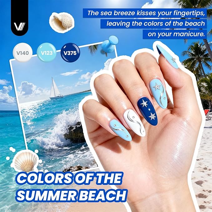 VANREESA 148Pcs Gel Nail Polish Kit with U V Light Almond Nail Tips Nail Drill -60 All Seasons Colors Gel Polish Set with 6Pcs Base Top Coat Gel Nail Kit for Beginners with Everything Gifts for Women
