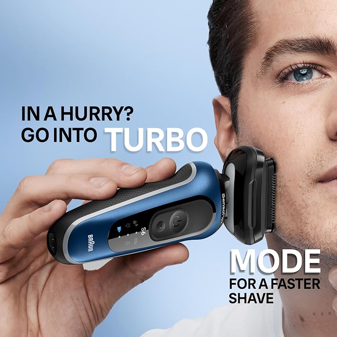 Braun Electric Shaver for Men, Series 6 6172cc, Wet & Dry Shave, Shaving Kit with SmartCare Center and Precision Trimmer
