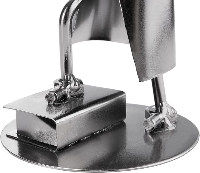 BRUBAKER Nuts and Bolts Sculpture Graduation Bachelor Master - Handmade Iron Figure Metal Man Examination - School Metal Figure Gift Idea for Students