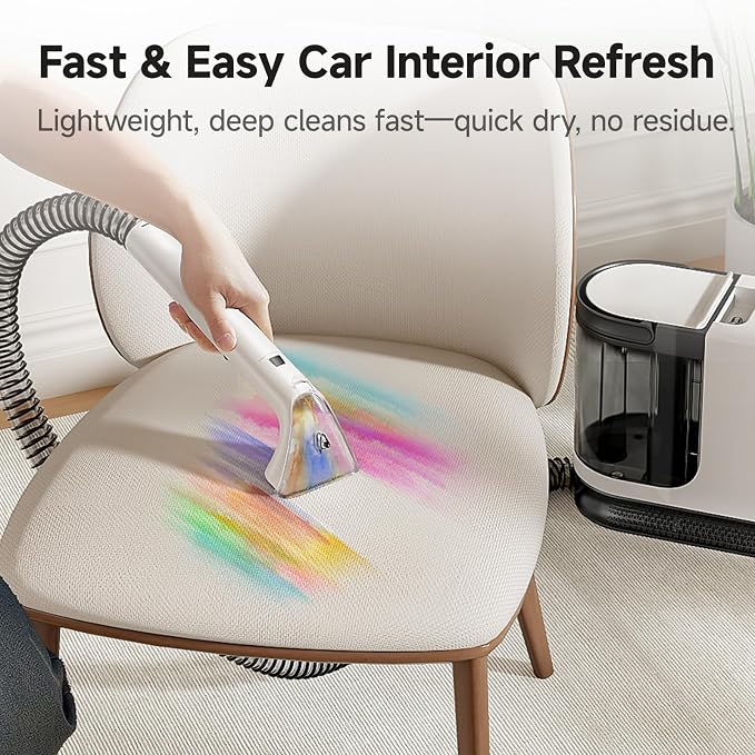 uwant Portable Carpet Cleaner with 18Kpa Powerful Suction | Low Noise Carpet Cleaner Machine for Pets, Portable Upholstery Cleaner Machine with Cleaning Tools for Cars Sofa Couch