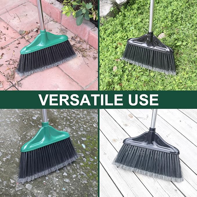 4 PCS Outdoor/Indoor Broom and 24" Commercial Dust Mop