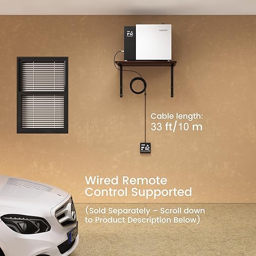 Waykar 158 Pint Crawl Space Dehumidifier with Pump & Drain Hose for Basements, Commercial & Water Damage Spaces up to 7500 Sq. Ft., Compact, Strong Dehumidification, 5-Year Quality Coverage