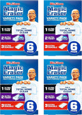 Mr. Clean Magic Eraser | All Purpose Cleaner | Variety Pack | 6ct, Pack of 4