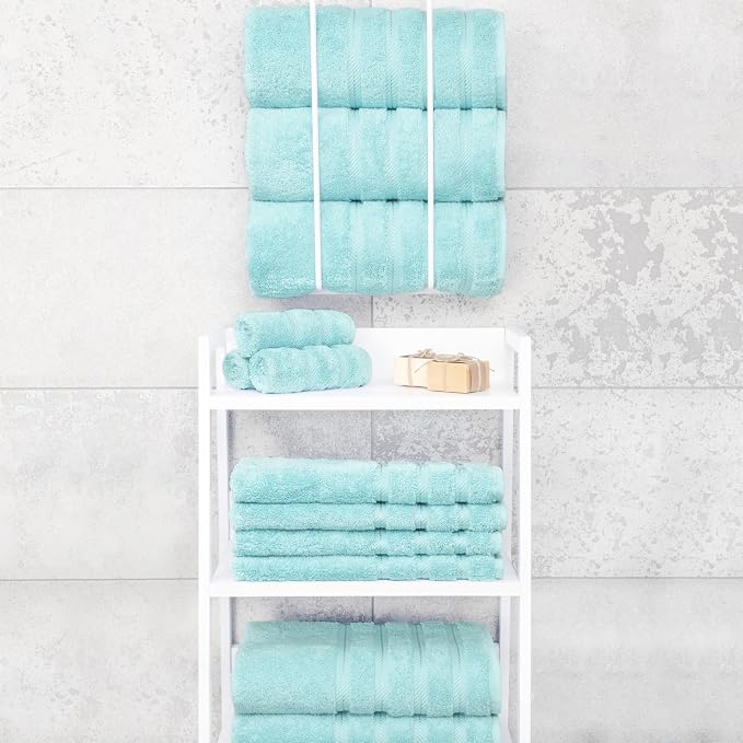 American Soft Linen 100% Cotton Luxury Turkish Towels, 4 PC Bath Towel Set | Soft Absorbent Quick Dry OEKO Tex Standard 100 Certificated Durable Machine Washable Breathable Premium Hotel Quality