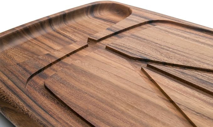 Ironwood Gourmet Kansas City Large Carving Board with Juice Channels, 22 x 15 x 2.5 inches, Acacia Wood