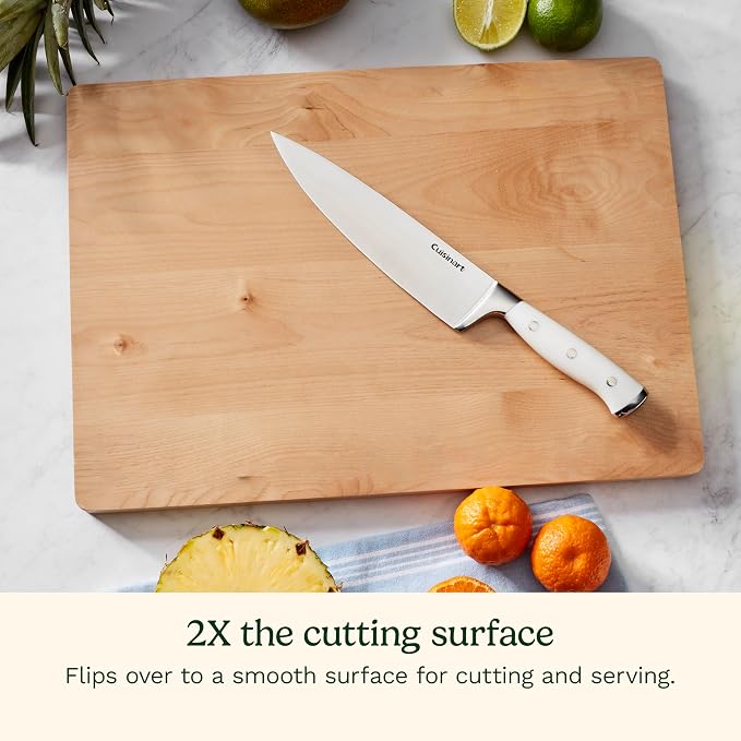Cuisinart, 17” Maple Wood Cutting Board, CWB-17M