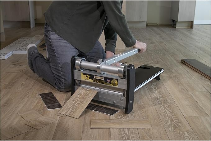 MARSHALLTOWN Bullet 13 Inch Magnum Edge Shear, Professional Flooring Cutter for Vinyl Plank and LVP, 90-Degree and 45-Degree Cuts, Laminate Floor Cutter, Assembled in USA, MS90-1913