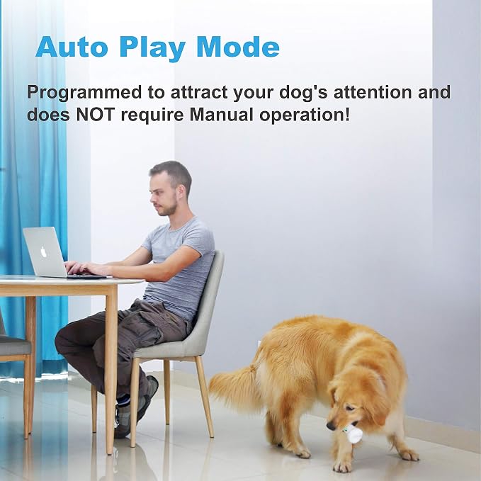 Wickedbone Smart Bone, Automatic & Interactive Toy for Dog, Puppy and Cat, App Control, Safe & Durable, Keep Your Pets Entertained All Day