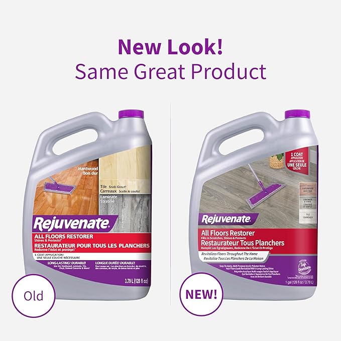 Rejuvenate All Floors Restorer Fills Scratches, Shines And Protects All Floor Types, Including Hardwood, Laminate, Vinyl And Tile, 1 Gallon