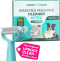 Uproot Clean Washing Machine Cleaner Tablets Ultra & Deshedder Brush Set: 40% Stronger Washer Machine Cleaning Tablets & Cat & Dog Brush for Shedding Set - No Loose Fur - No Messy Clothes