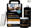 Furniture Clinic Leather Easy Restoration Kit | with Leather Recoloring Balm, Cleaner, Sponge, and Cloth | Leather Repair Kit for Scratched and Faded Furniture (Tan)