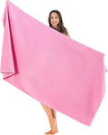 SALBAKOS Luxury 100% Turkish Cotton Bath Sheet 40x80 (1-Piece, Rose Pink) | Extra Large Jumbo Oversized Bathroom and Beach Towel, Super Soft Highly Absorbent Thick Premium Hotel Quality, Made in Turkey