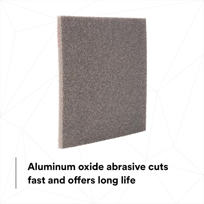 3M Softback Sanding Sponge 02606, 4 1/2 x 5 1/2 in, 20 Pack, Medium Grit, Fast Cutting