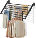 Wall Mounted Clothes Drying Rack 28 Inch – Foldable Laundry Drying Rack for Wall Mount, Space Saving Indoor Drying Rack for Clothes, Compact & Sturdy Design