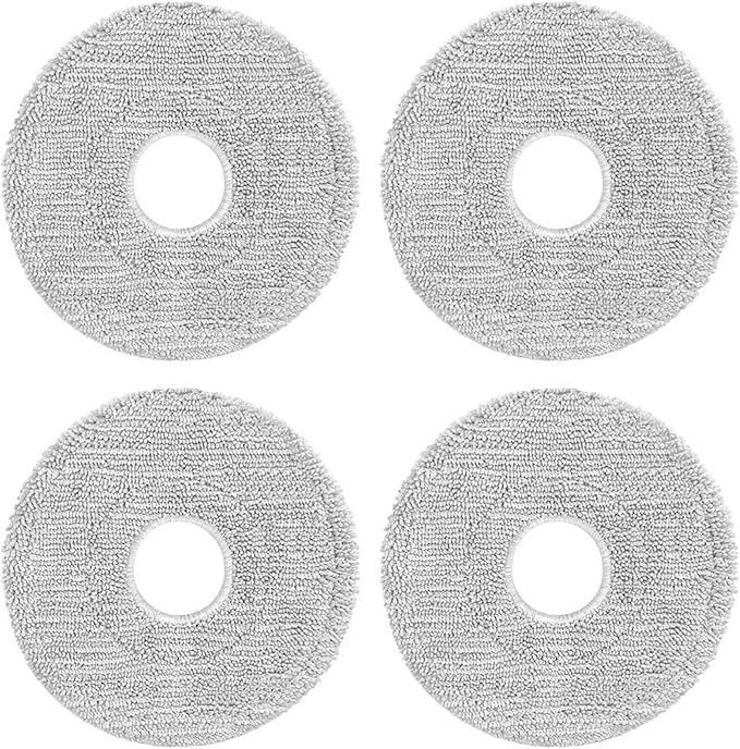 4/10 Pcs Mop Cloths，Compatible For Xiaomi，S40 Pro/OV71GL Robot Vacuum Cleaner Accessories For Pro/OV71GL Washable Reusable Mop Cloth Kits(SET1)