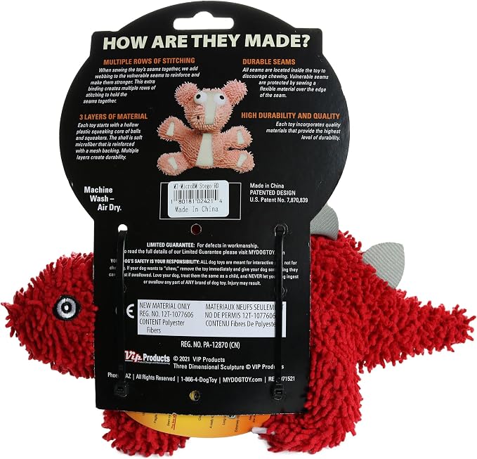 MIGHTY® 2 Pack Microfiber Medium Stegosaurus Dog Toys | Ultra Durable Plush Toy with Multiple Layers & Reinforced Seams , Washable and Floats , Mighty® Construction