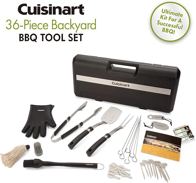 Cuisinart CGS-8036 Grill, BBQ Tool Set, 36-Piece